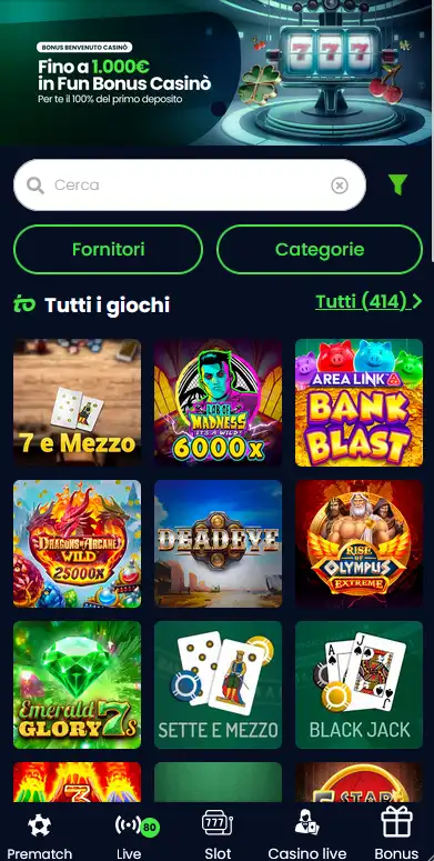 Interfaccia queen casino giochi su smartphone con slot e tavoli live in layout verticale touch-friendly, barra di navigazione semplificata in basso, accesso rapido al wallet e icona di ricerca in evidenza nell'intestazione