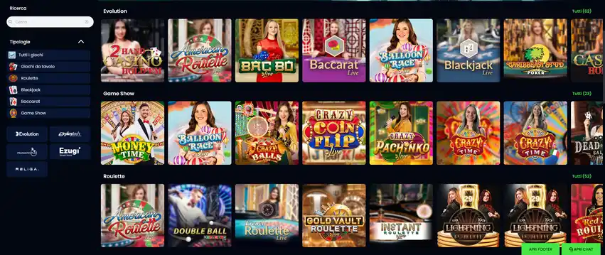 Lobby del queen casino casinò live con 300 tavoli in streaming HD, lista dealer attivi con range di scommessa e numero giocatori visibile e accesso diretto a roulette italiana, blackjack VIP e game show Evolution Gaming